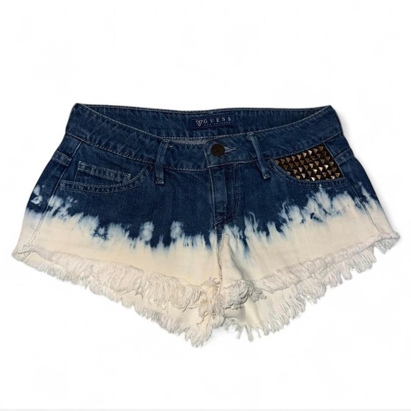 Guess demim shorts blue and white - Picture 1 of 4
